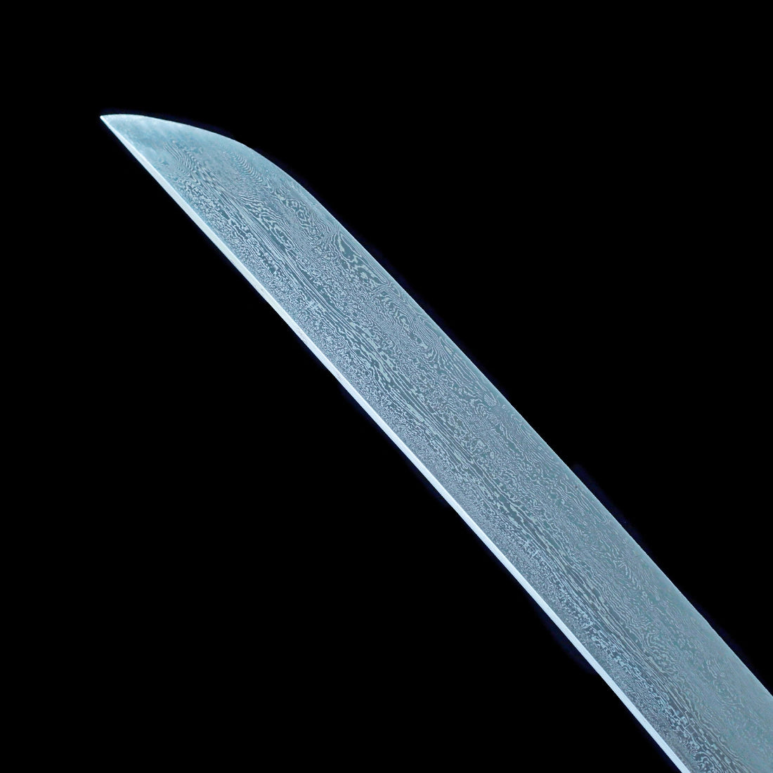 Real Japanese Katana Sword – Damascus Pattern Steel Blade