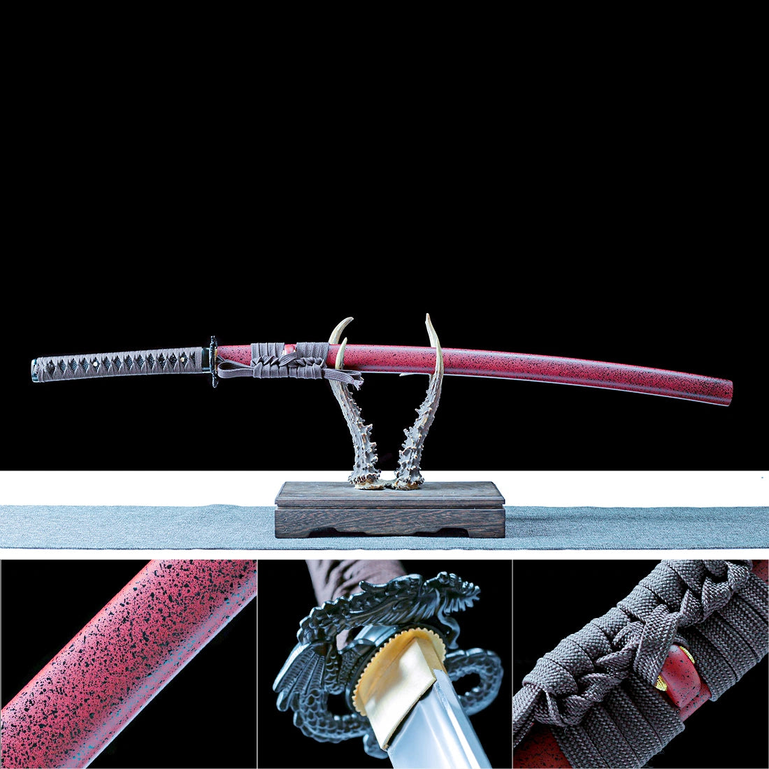 Authentic Katana – High performance Japanese Katana Sword – T10 Carbon Steel Blade – Hand Forge