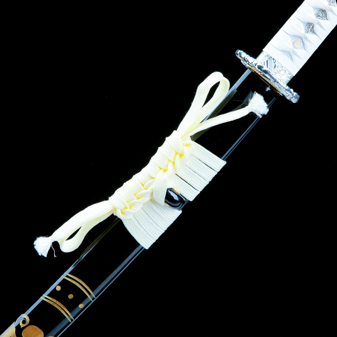 Real Katana Sword – Handmade T10 Carbon Steel Blade – Black – Full Tang – Premium Quality