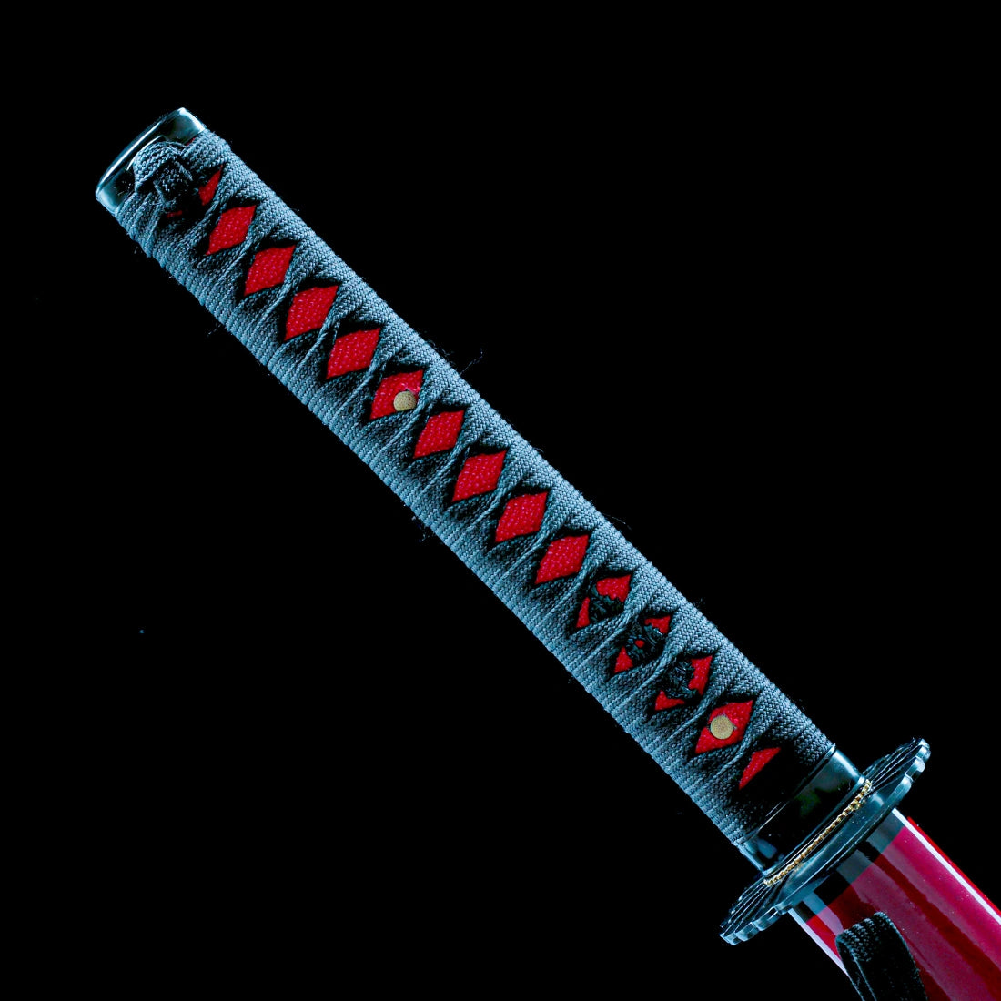 Real Katana Sword – Handmade T10 Carbon Steel Blade – Red – Full Tang – Premium Quality