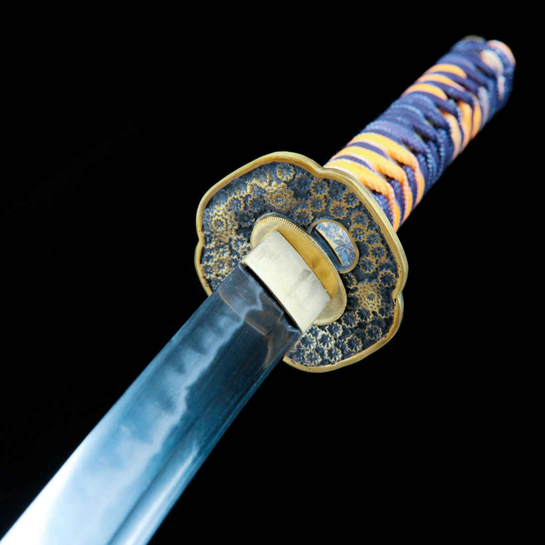 Real Katana Sword – Handmade T10 Carbon Steel Blade – Black – Full Tang