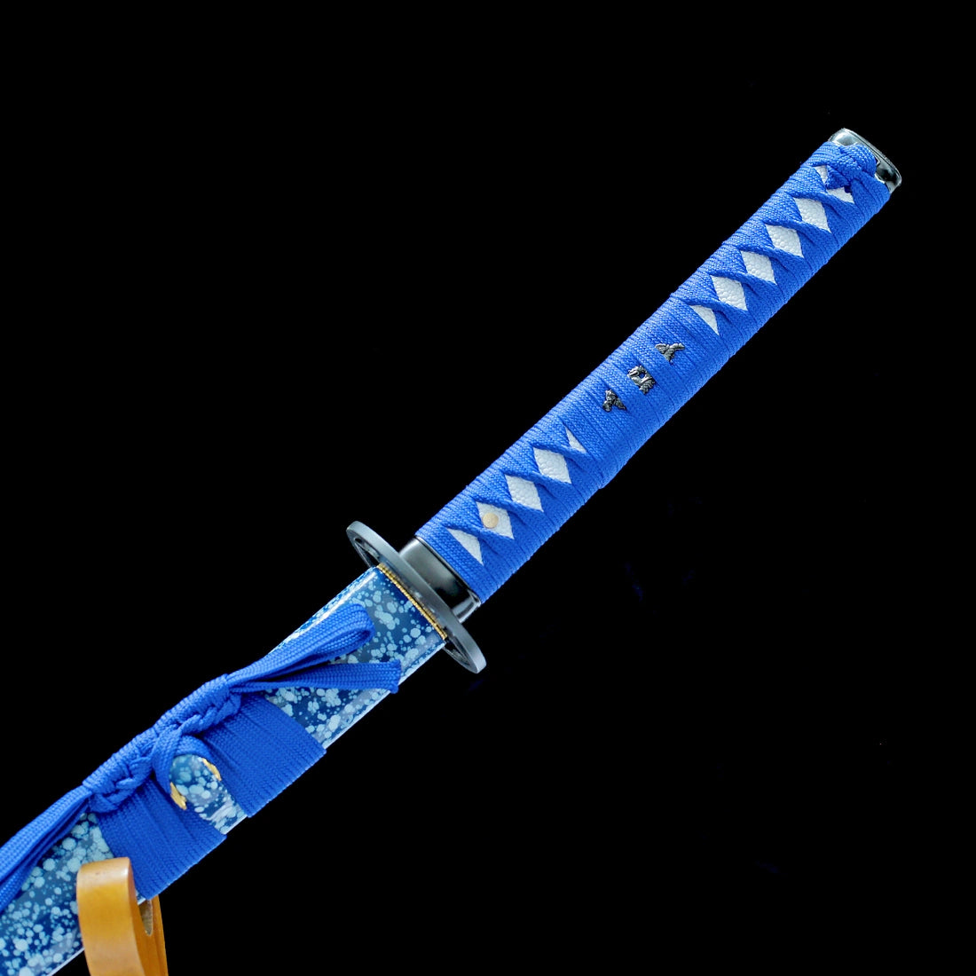 High Performance Katana Sword – Handmade T10 Carbon Steel Blade – Full Tang – Blue