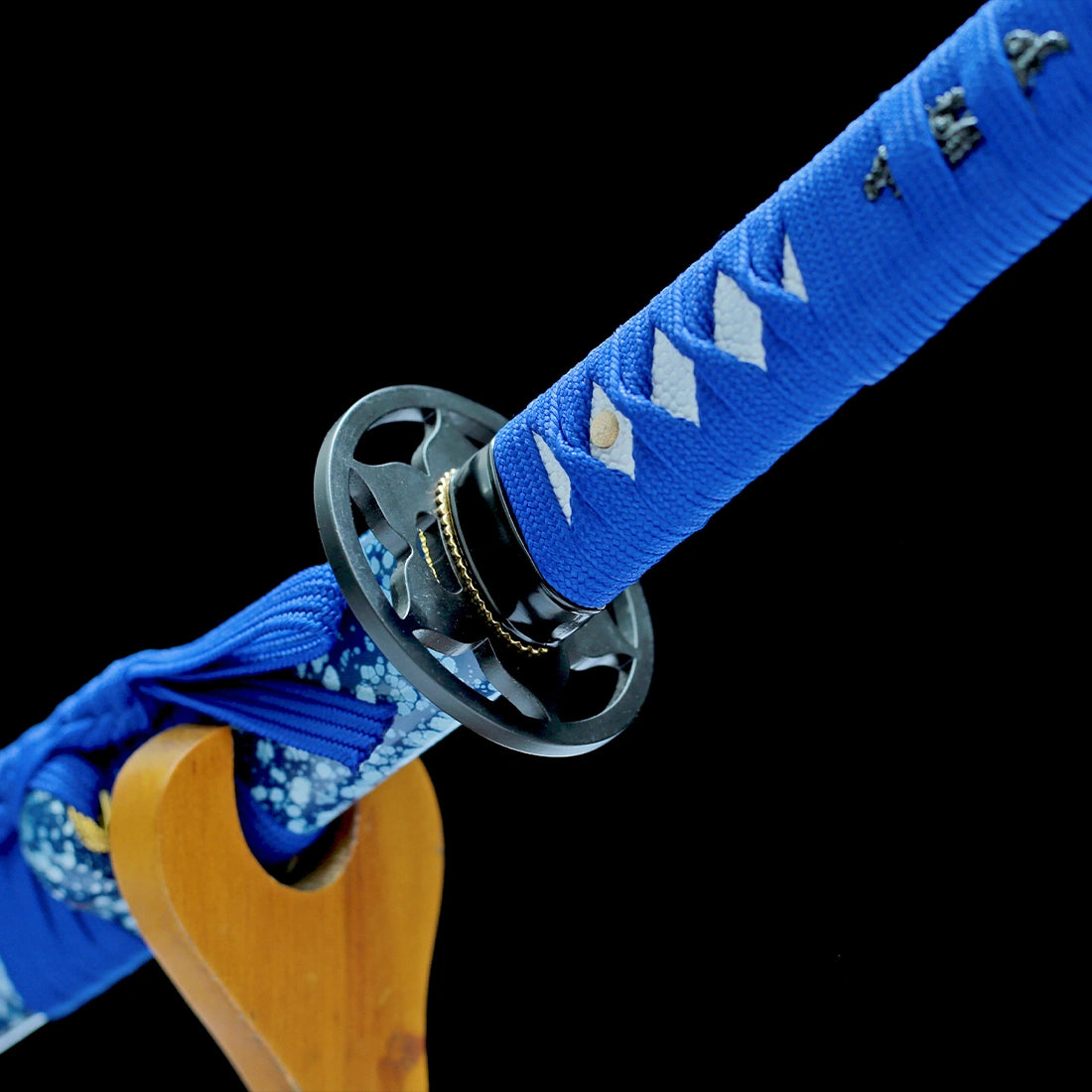 High Performance Katana Sword – Handmade T10 Carbon Steel Blade – Full Tang – Blue