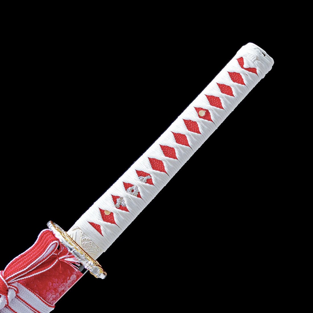 Real Katana Sword – Handmade Red T10 Carbon Steel Blade
