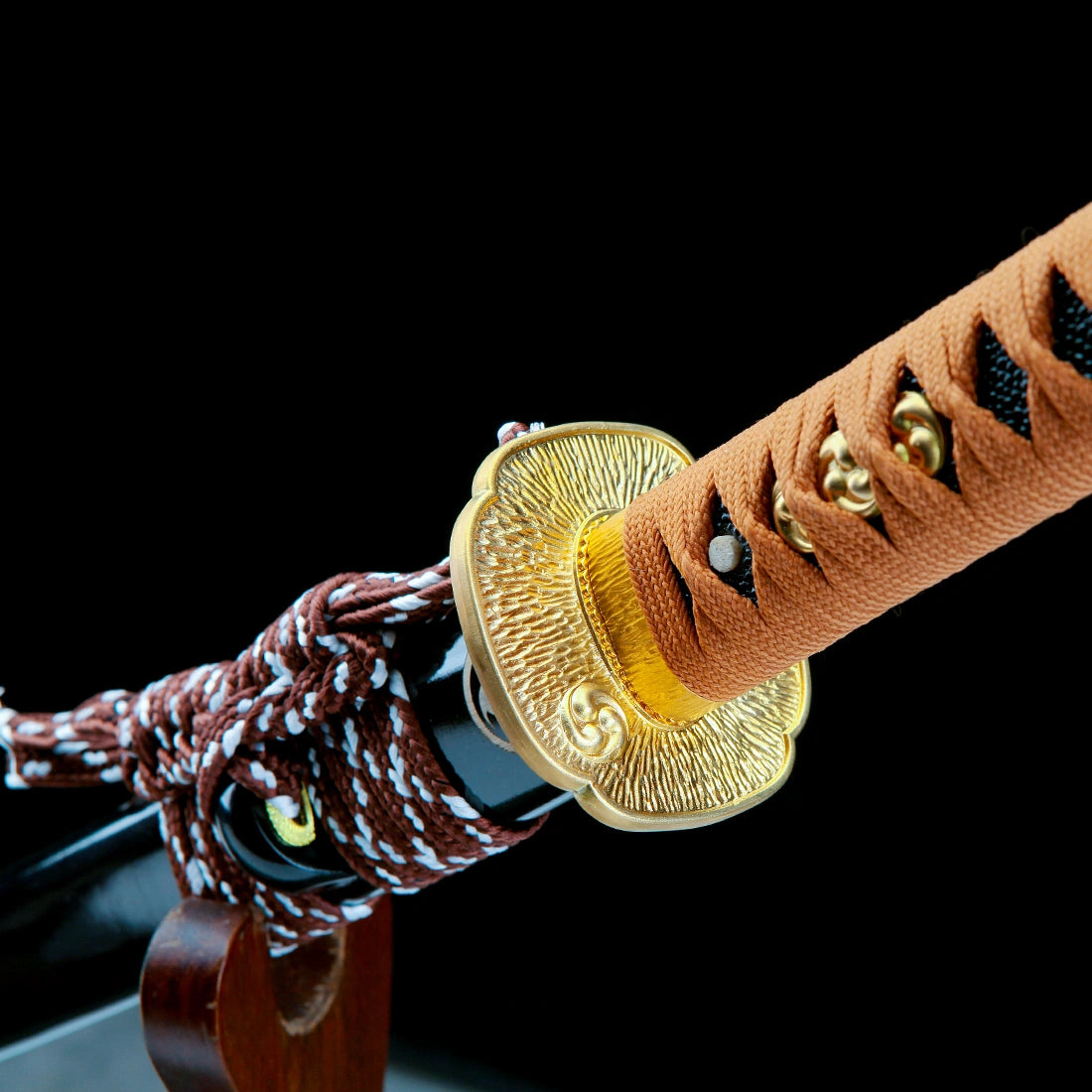 Real Japanese Katana Sword – T10 Carbon Steel Blade – Full Tang – Black – High Performance