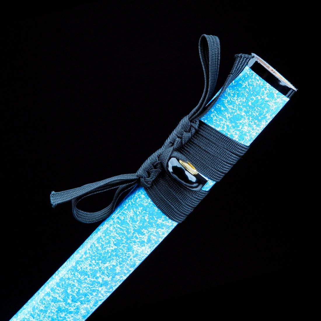 Real Handmade Katana Sword – T10 Carbon Steel Blade – Full Tang – Blue – High Performance