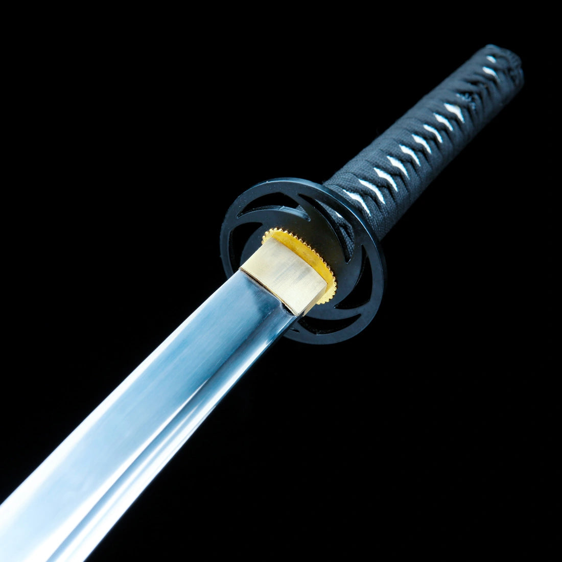 Real Handmade Katana Sword – T10 Carbon Steel Blade – Full Tang – Blue – High Performance