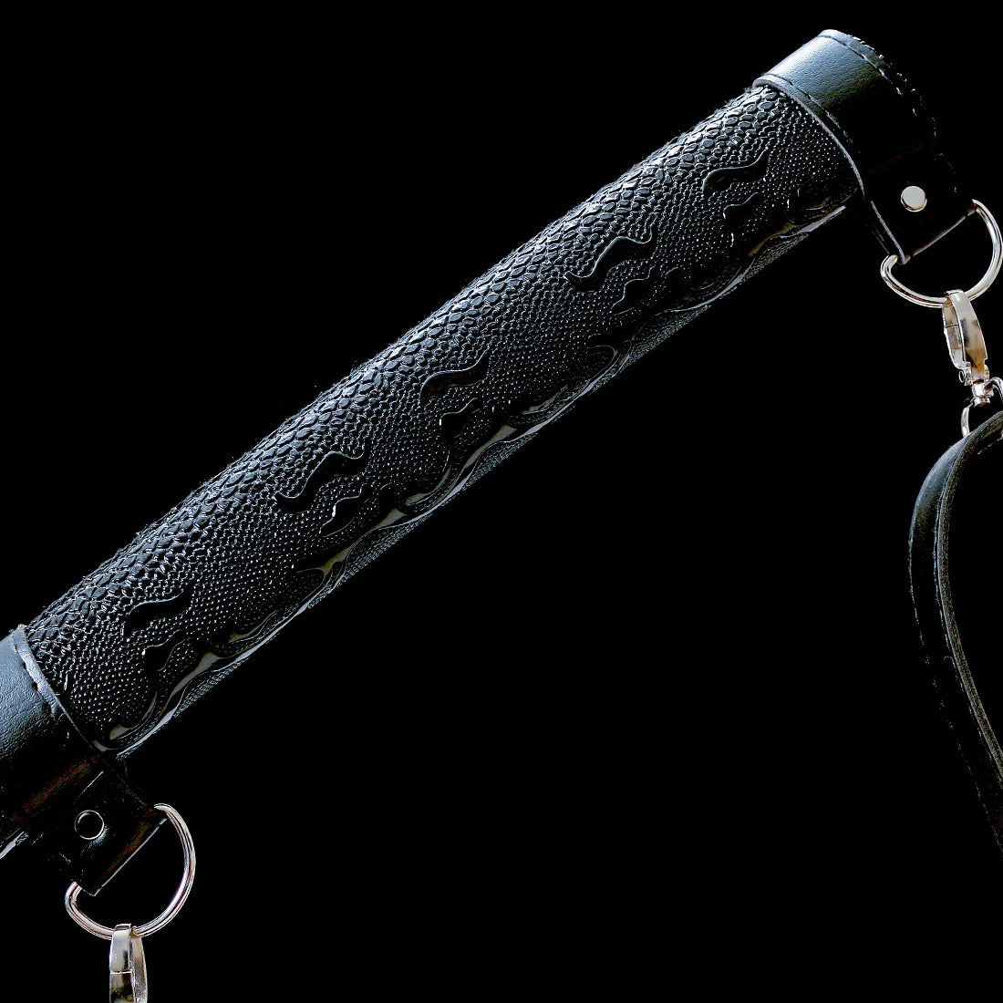 Real Japanese Katana Sword – Handmade 1065 Steel Blade – Black – Back Strap – Premium Quality