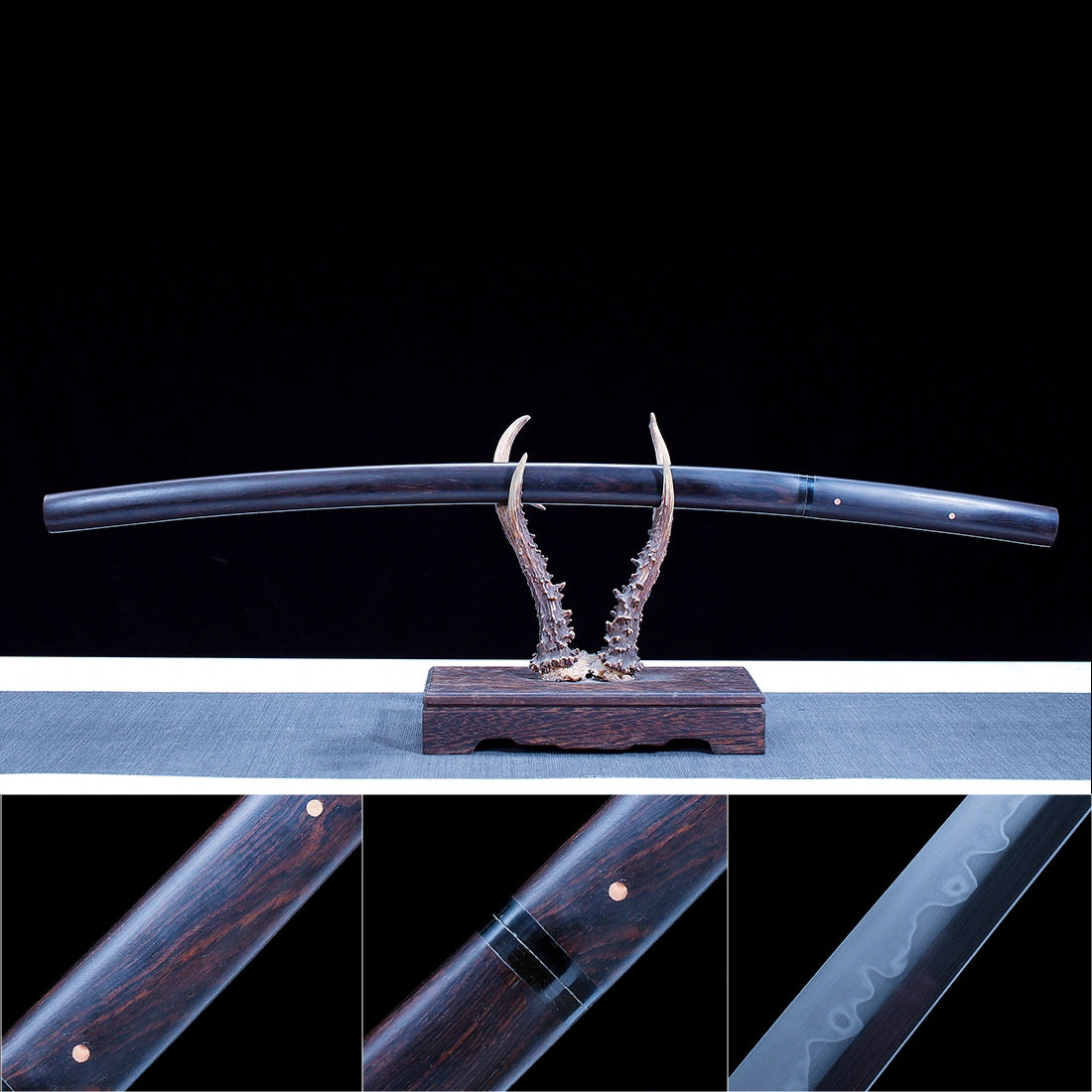 Real Japanese Shirasaya Katana – Handmade T10 High Carbon Steel Blade – Full Tang – Without Tsuba – High Performance