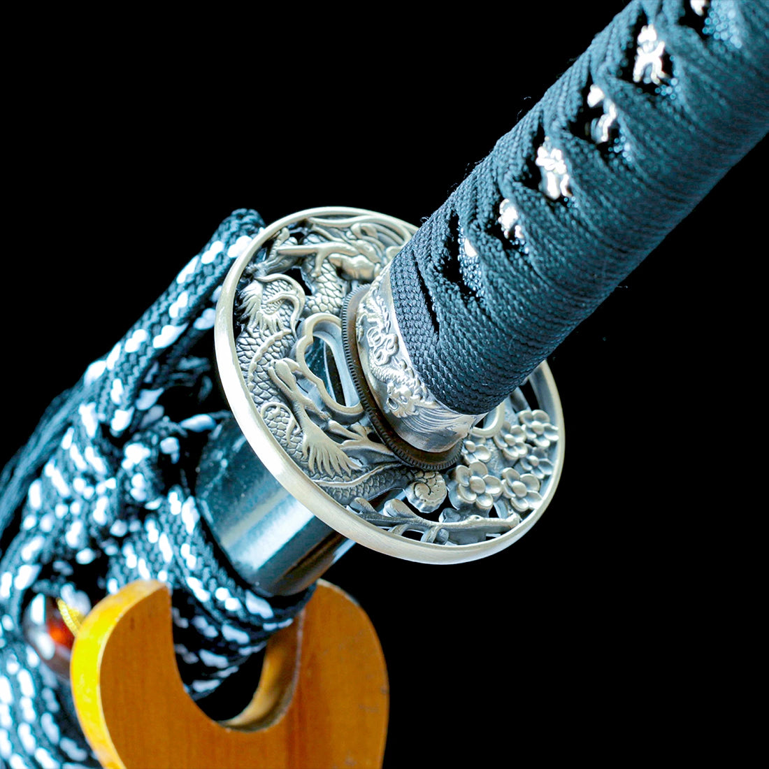 Real Katana Sword – Handmade Purple T10 Carbon Steel Blade – Full Tang – Collector’s Edition