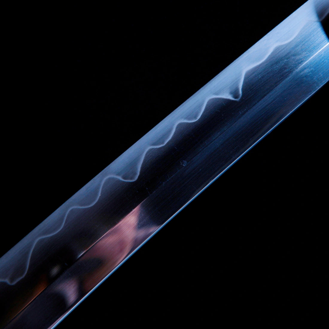 Real Katana Sword – Handmade T10 Carbon Steel Blade – Full Tang – Black Scabbard – Collector’s Edition