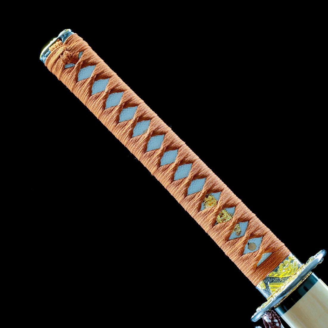 Real Katana Sword – High Performance T10 Carbon Steel Blade – Full Tang – Beige – Battle Ready