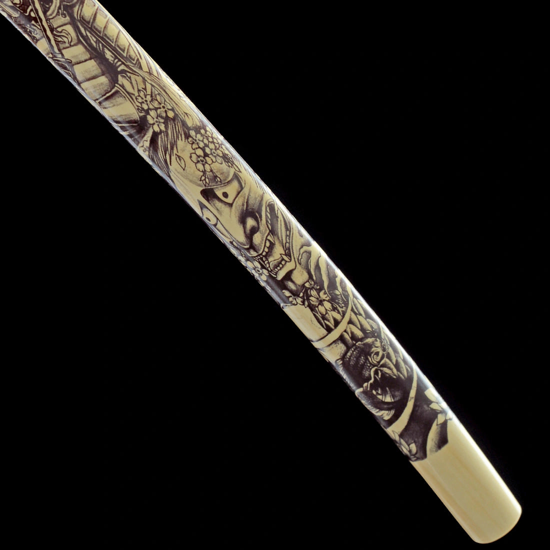 Real Katana Sword – High Performance T10 Carbon Steel Blade – Full Tang – Beige – Battle Ready