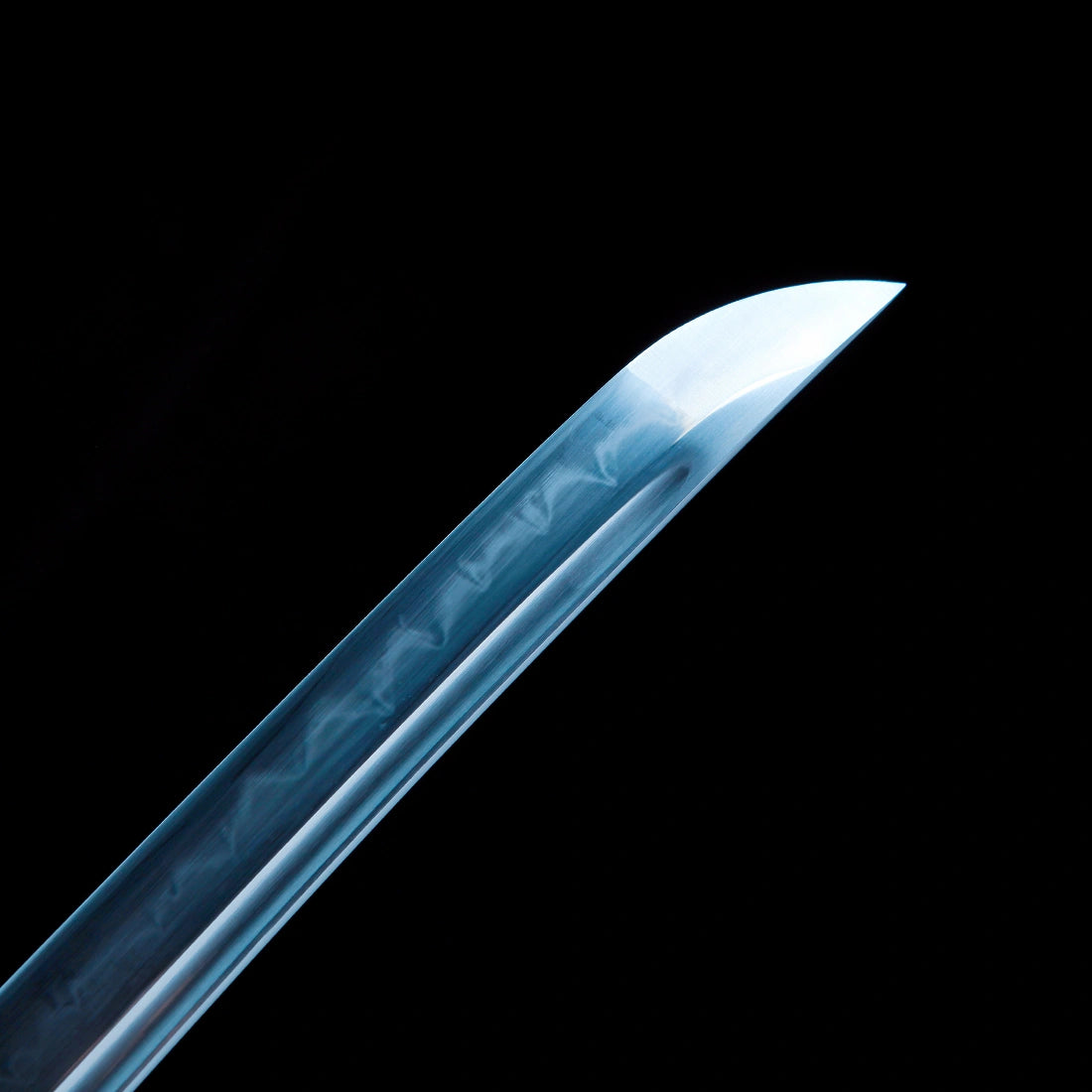 Real Japanese Samurai Sword – Handmade T10 Carbon Steel Blade – Blue – Full Tang – Battle Ready