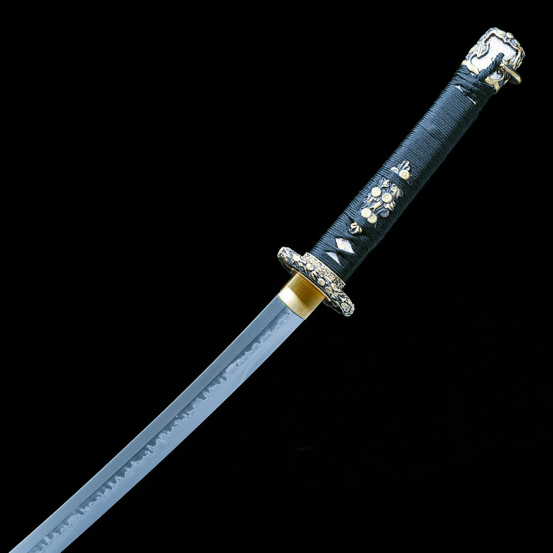 Real Tachi Sword – Handmade T10 High Carbon Steel Blade – Full Tang – Orange – Collector’s Edition