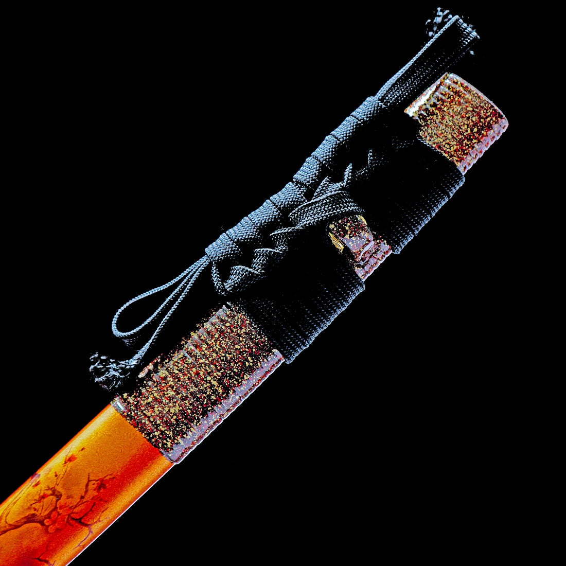 True Katana Sword – T10 High Carbon Steel Blade – Orange – Clay Tempering – Full Tang