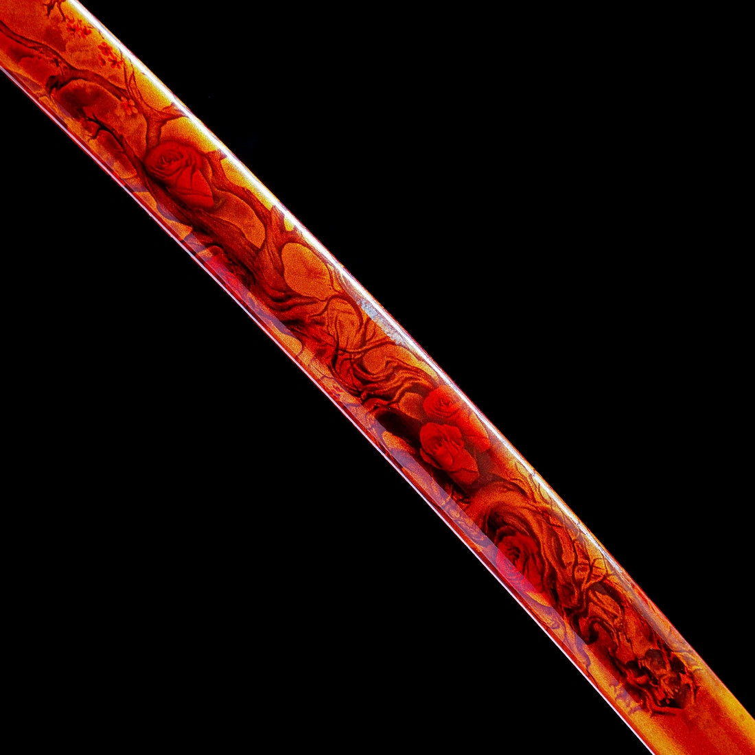True Katana Sword – T10 High Carbon Steel Blade – Orange – Clay Tempering – Full Tang