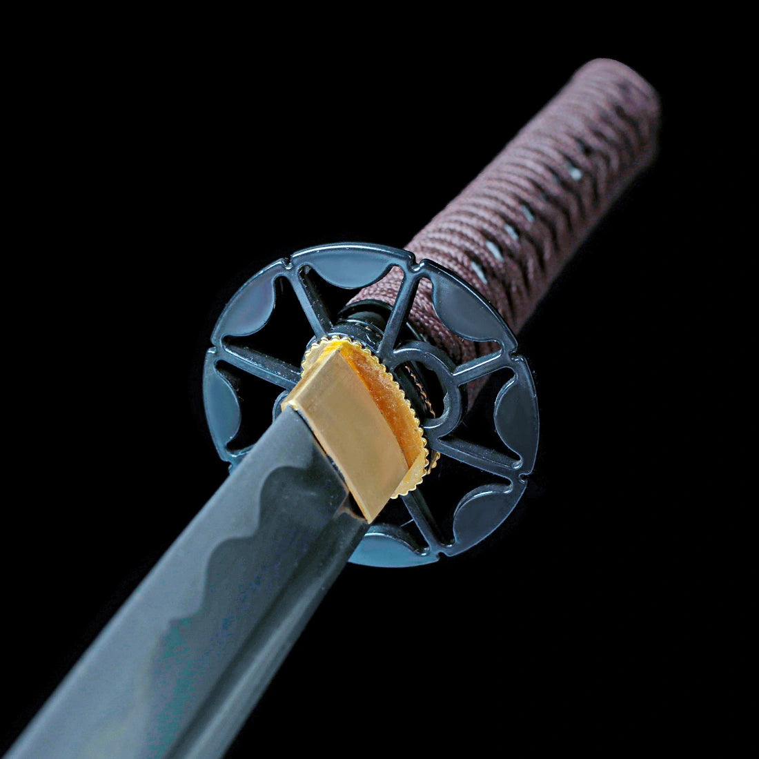 True Japanese Katana Sword – Handmade 1060 Carbon Steel Blade – Full Tang – Red – Premium Quality