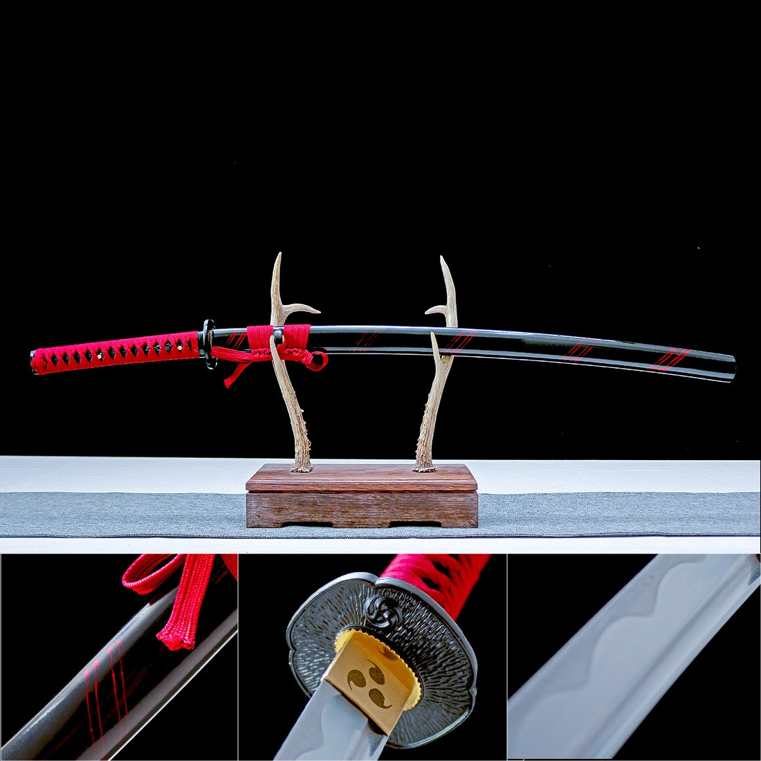 True Japanese Katana Sword – Handmade 1065 Steel Blade – Full Tang – High Performance
