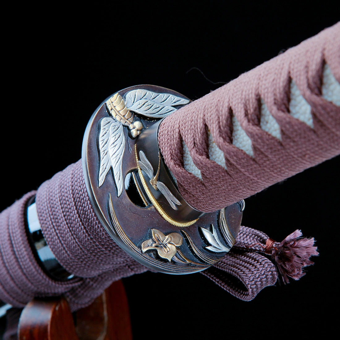 True Japanese Katana Sword – Handmade T10 High Carbon Steel Blade – Full Tang – Black Scabbard