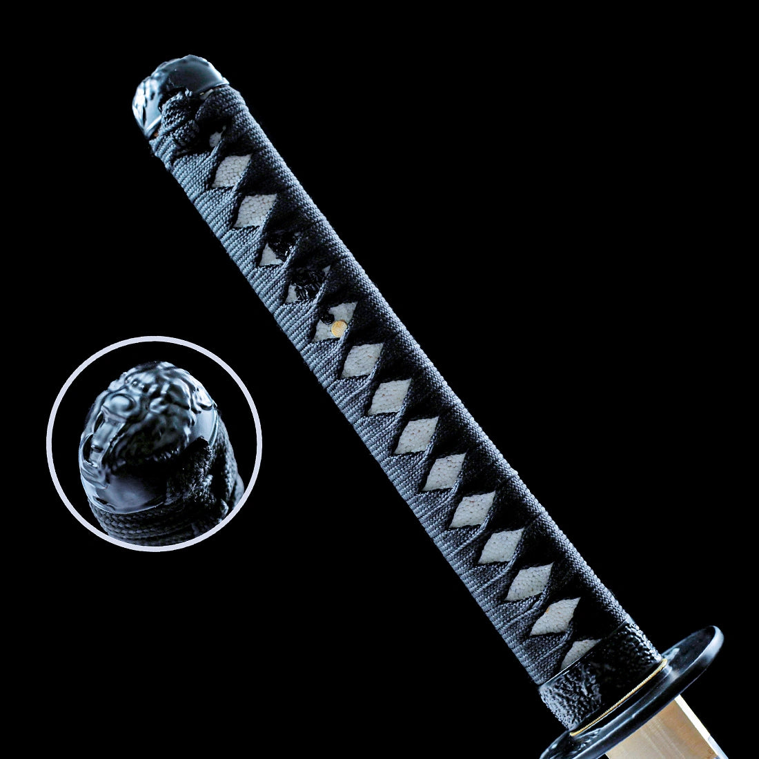 True Katana Sword – Handmade Damascus Pattern Steel Blade