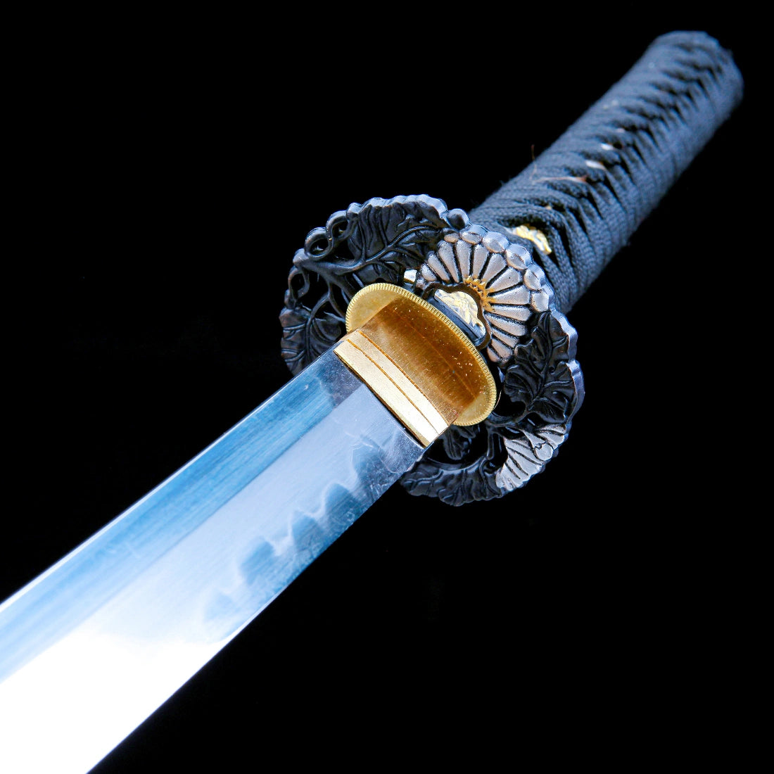 True Katana Sword – Handmade T10 Carbon Steel Blade – Red Scabbard – Battle Ready
