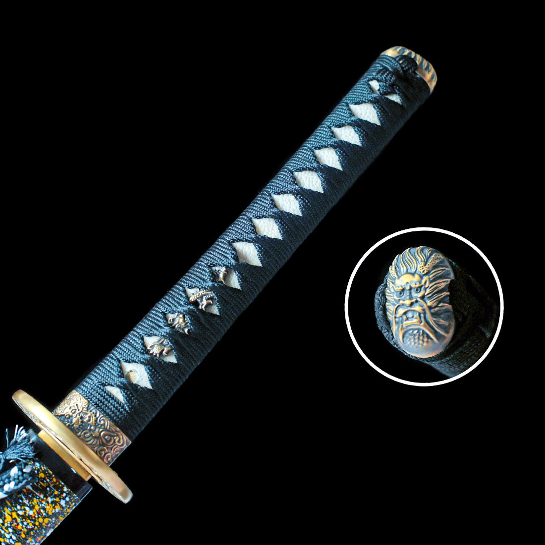 True Katana Sword – Handmade T10 Carbon Steel Mirror Finish Blade – Full Tang – Battle Ready