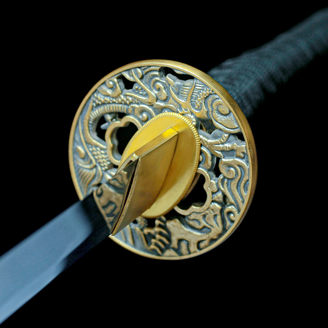 True Katana Sword – Handmade T10 Carbon Steel Mirror Finish Blade – Full Tang – Battle Ready