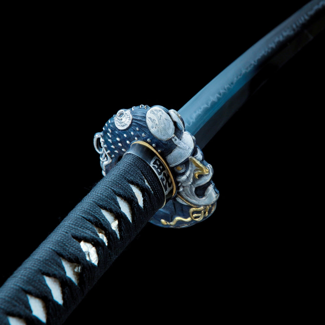 True Katana Sword – Handmade T10 High Carbon Steel Blade – Full Tang – High Performance – Black