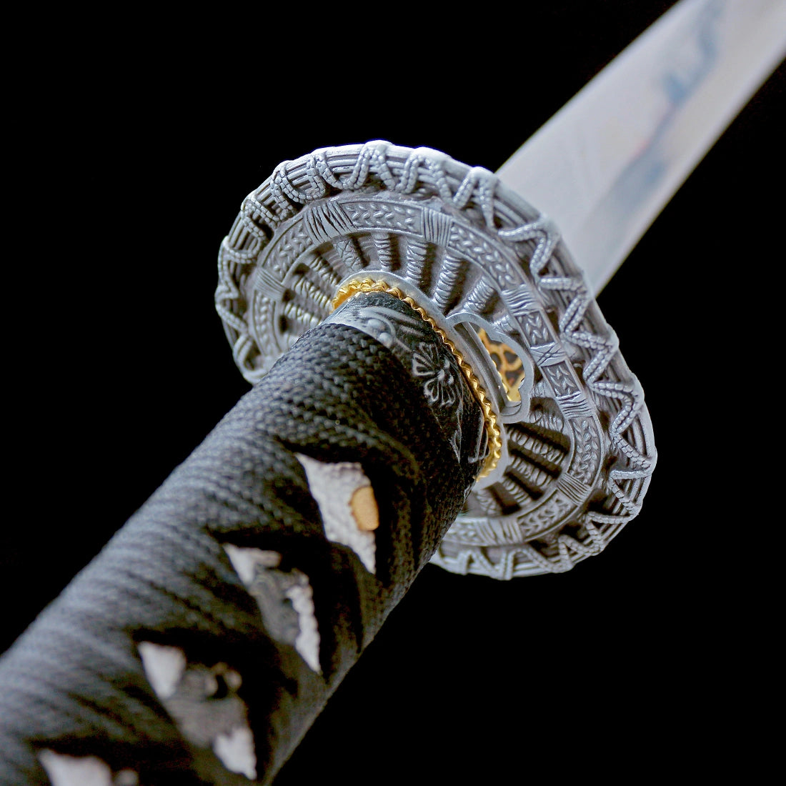 True Katana Sword – High Performance T10 Carbon Steel Blade – Gray Scabbard – Full Tang