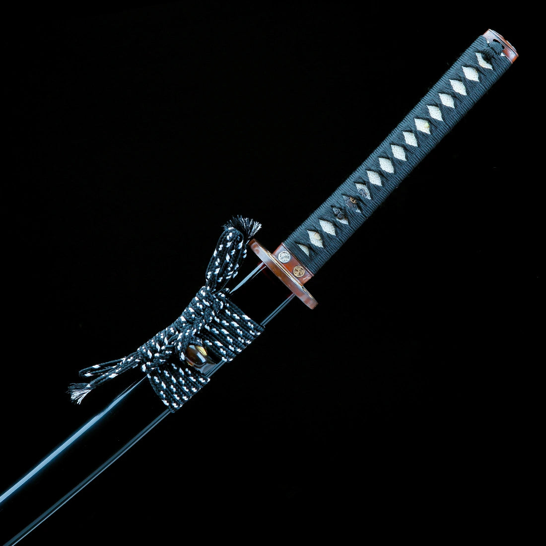True Katana – Handmade T10 High Carbon Steel Blade – Black – High Performance – Full Tang