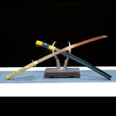 Authentic Japanese Katana Sword – Gold T10 Carbon Steel Blade – Full Tang – High Performance