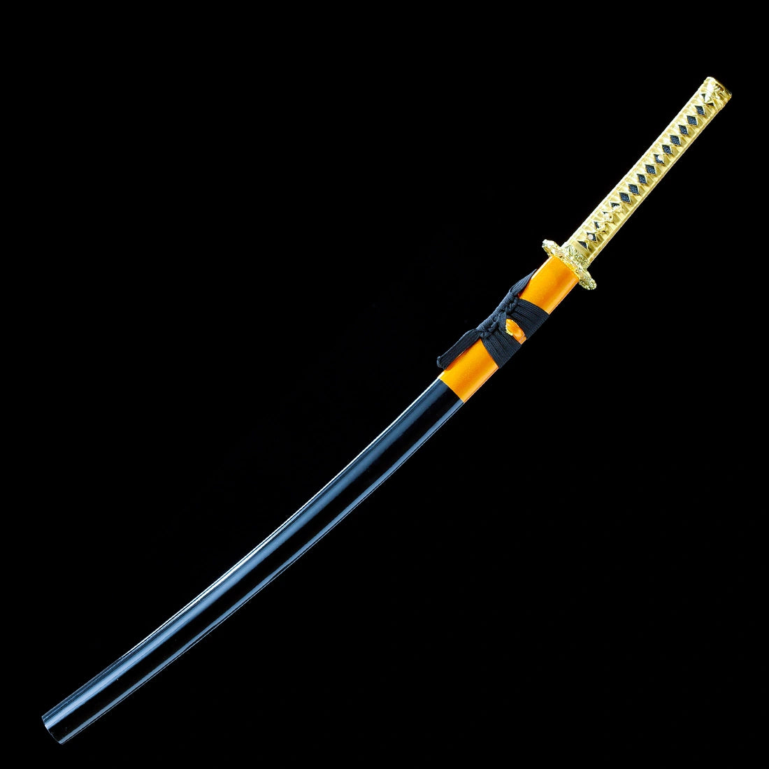 Authentic Japanese Katana Sword – Gold T10 Carbon Steel Blade – Full Tang – High Performance