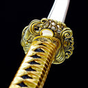 Authentic Japanese Katana Sword – Gold T10 Carbon Steel Blade – Full Tang – High Performance