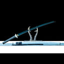 Real Japanese Katana Sword – Handmade Black T10 Steel Blade – White Scabbard