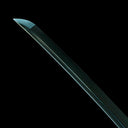Real Japanese Katana Sword – Handmade Black T10 Steel Blade – White Scabbard