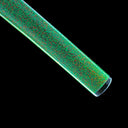 Seasoned wood saya with textured green lacquer finish close-up
