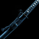 Authentic Japanese Katana Sword – Handmade Manganese Steel Blade – Full Tang – Black