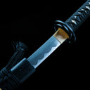 Authentic Japanese Katana Sword – Handmade Manganese Steel Blade – Full Tang – Black