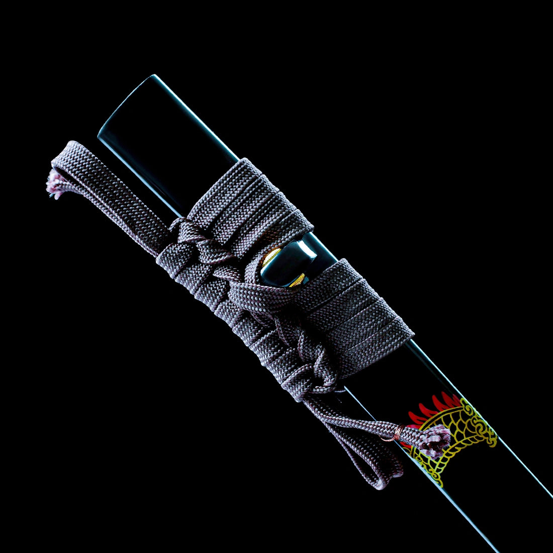 Authentic Japanese Katana – High Performance T10 Carbon Steel Blade – Black Scabbard – Full Tang