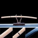 Authentic Japanese Shirasaya Katana – Handmade T10 Tempered Steel Blade – Without Tsuba – Natural Wood