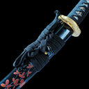 Authentic Japanese Tanto – Handmade T10 Carbon Steel Blade – Black – Full Tang – Battle Ready