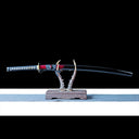 Authentic Katana Sword – Handmade 1060 Carbon Steel Blade – Full Tang – Black Scabbard