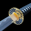 Authentic Katana Sword – Handmade 1060 Carbon Steel Blade – Full Tang – Black Scabbard