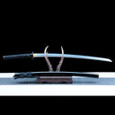 Authentic Katana Sword – Handmade 1065 Carbon Steel Blade – Black – Full Tang – Battle Ready