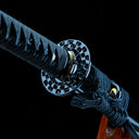 Authentic Katana Sword – Handmade 1065 Carbon Steel Blade – Black – Full Tang – Battle Ready