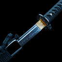 Authentic Katana Sword – Handmade 1065 Carbon Steel Blade – Black – Full Tang – Battle Ready