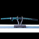Authentic Katana Sword – Handmade 1065 Carbon Steel Blade – Full Tang – Black Scabbard – High Performance