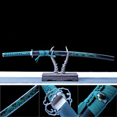 Green Dragon Katana (Dragon-Motif Scabbard)