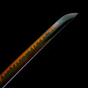 Authentic Katana Sword – Handmade T10 Clay Tempered Edge Blade – Red Scabbard – Full Tang – Collector’s Edition